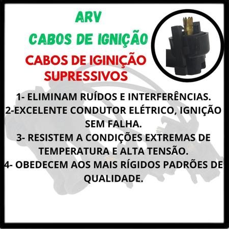 Jogo De Cabo De Vela Arv Tempra 2.0 Inj Spi 94/96 Imagem de Jogo De Cabo De Vela Arv Tempra 2.0 Inj Spi 94/96