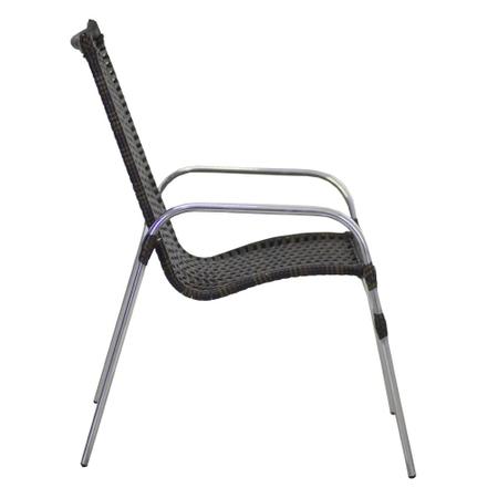 Jogo Cadeira de Área Emily 4 Peças, em Alumínio Polido e Fibra Sintética -  Argila em Promoção na Americanas