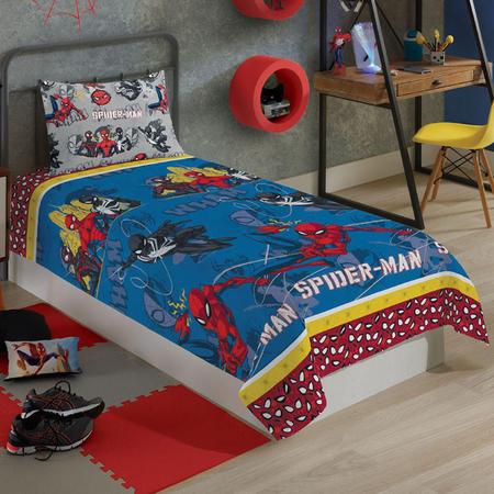 Imagem de Jogo de Cama 2 peças Microfibra Solteiro Spider Man