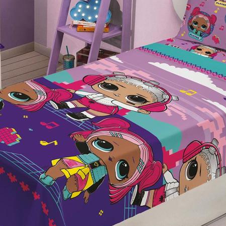 Jogo Roupa de Cama Infantil Menino e Menina Estampa Divertida Solteiro 2  pçs Fronha + Lençol Lepper - Jogo de Cama Infantil - Magazine Luiza