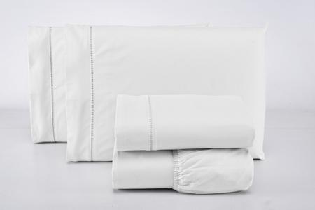 Imagem de Jogo de cama casal 4 peças 100% algodão 400 fios branco