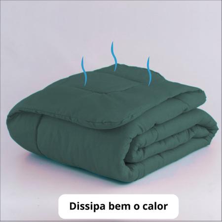 Imagem de Jogo de Cama Casal/queen para Calor de Verão com Edredom Lençol Fronha Função Cobre Leito e Cobertor