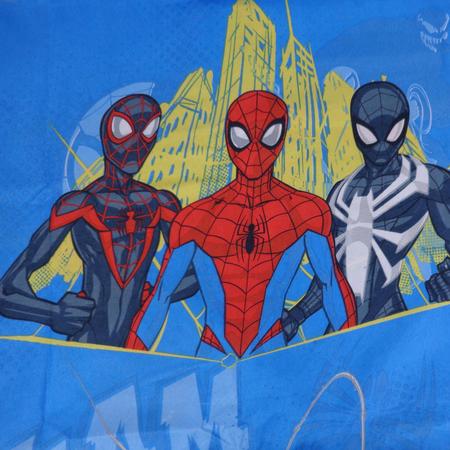 Imagem de Jogo de Cama Homem Aranha Microfibra Solteiro Spider Man Cinza 3 pecas Lepper