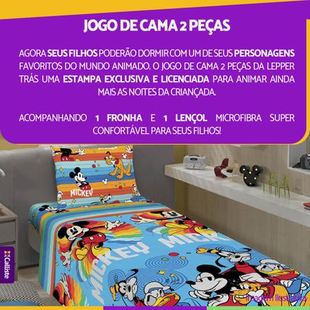 Jogo de Cama Infantil Microfibra 02 Peças Lepper - Patrulha Canina Menino;