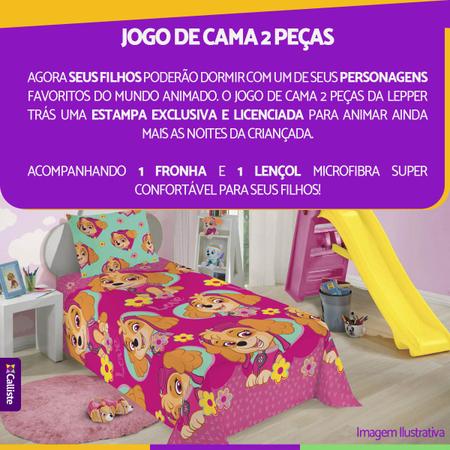 Jogo De Cama Infantil Personagens 2 Peças Lepper - Barbie Reinos