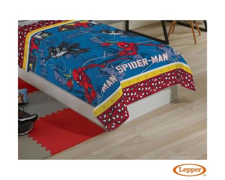 Imagem de Jogo de cama infantil 3-peças spider man solteiro microfibra lepper ref-059607