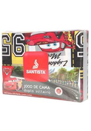 Imagem de Jogo De Cama Infantil Carros Mcqueen 3 Peças Santista