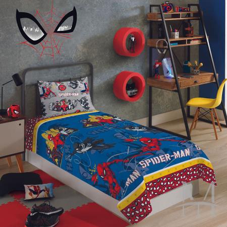 Jogo de Cama Infantil Homem Aranha Lepper