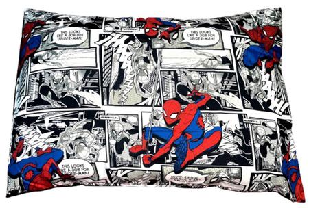 Jogo de Cama Infantil Solteiro Homem Aranha 2 Peças Marvel Cinza