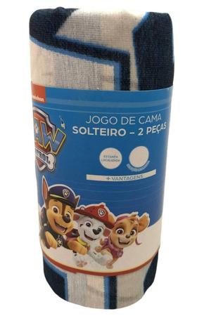 Jogo de cama infantil solteiro 2 pecas patrulha canina paw patrol  nickelodeon