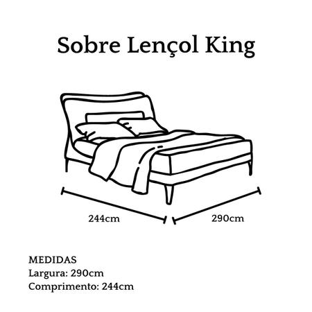 Imagem de Jogo de Cama King Karsten 180 Fios Liss Azul Allure - 4 Pçs