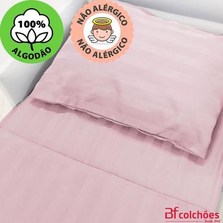 Imagem de Jogo De Cama Lençol Para Berço Bebê 100% Algodão Percal 300 Fios Premium 70x130cm  - BF Colchões