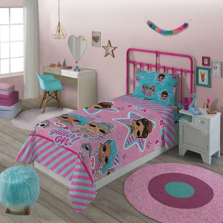 Jogo Roupa de Cama Infantil Menino e Menina Estampa Divertida Solteiro 2  pçs Fronha + Lençol Lepper - Jogo de Cama Infantil - Magazine Luiza