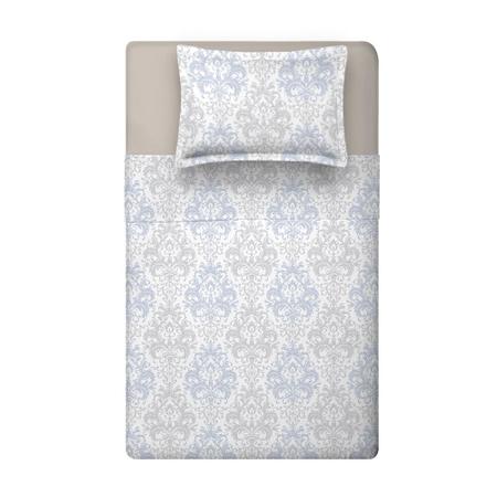 Jogo de Cama Solteiro Algodão 300 Fios 3 Peças Estampado - Nova América Imagem de Jogo de Cama Solteiro Algodão 300 Fios 3 Peças Estampado