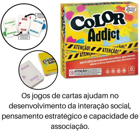 Jogo Color Addict Original Copag jogo em Família e Amigos - Deck de Cartas  - Magazine Luiza