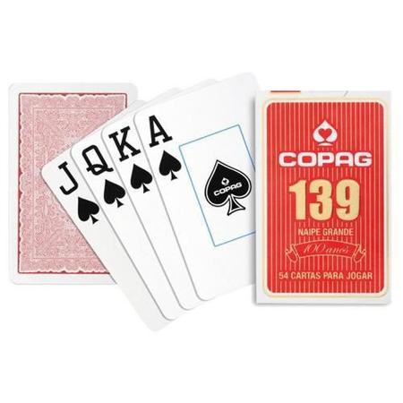 Jogo de Cartas - Baralho para Jogar 139 - Tradicional - Vermelho - Copag -  Baralho - Magazine Luiza