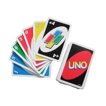 Jogo Uno Cartas - Jogo Uno - 114 unidades de cartas no formato 56 mm x 87 mm