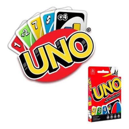 Jogo Uno Cartas - Jogo Uno - 114 unidades de cartas no formato 56