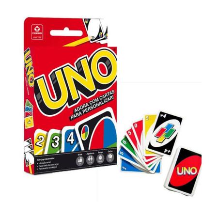 Jogo De Cartas Uno Personalizável Original Copag Mattel