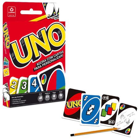 Jogo Uno 114 Cartas Baralho Original : : Brinquedos e