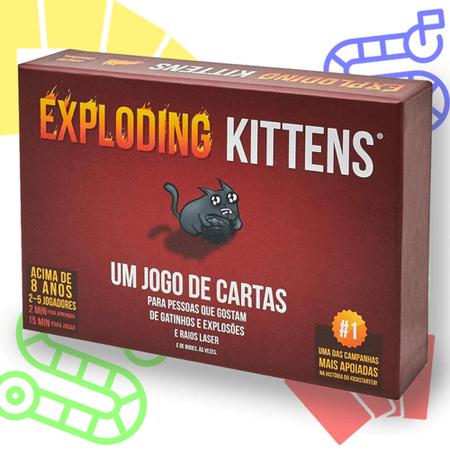 Jogo de Cartas Gato e Boca - Diversão em Família com Gatinhos Fofinhos -  Exploding Kittens LLC - Deck de Cartas - Magazine Luiza