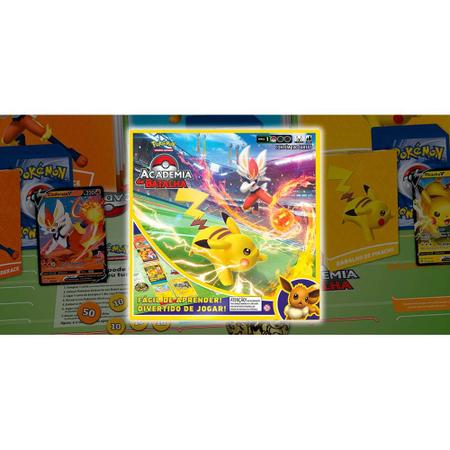 Cartas Pokémon Box Academia de Batalha 31495 - Copag - Deck de