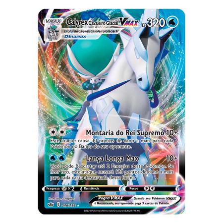 Jogo de Cartas Pokemon Baralho Batalha de Liga Calyrex Vmax