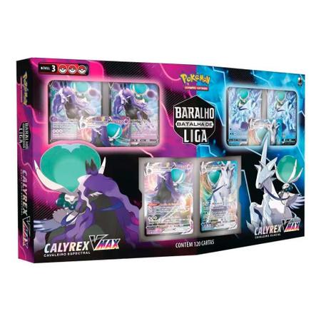 Batalha De Liga Pokémon Calyrex Vmax 120 Cartas 31515 - Copag - Deck de  Cartas - Magazine Luiza