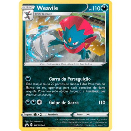 Blister Quadruplo Pokémon Origem Perdida Weavile 31666 Copag