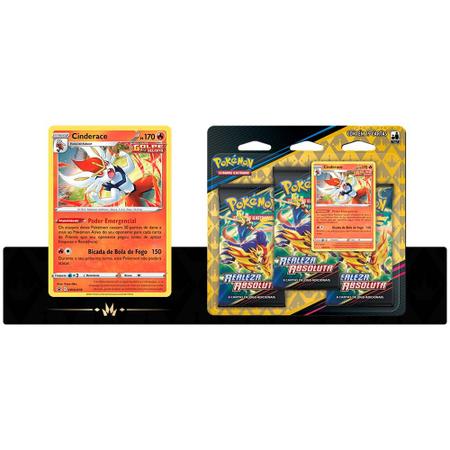 Cartas Pokemon Blister Triplo Realeza Absoluta Cinderace - Copag