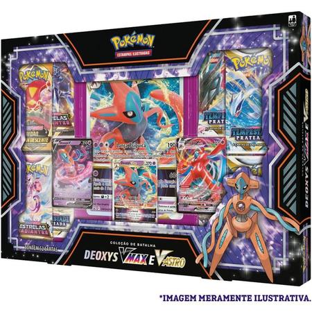 Jogo de Cartas Pokemon Box Crobat Brilhante Vmax 51 Cartas