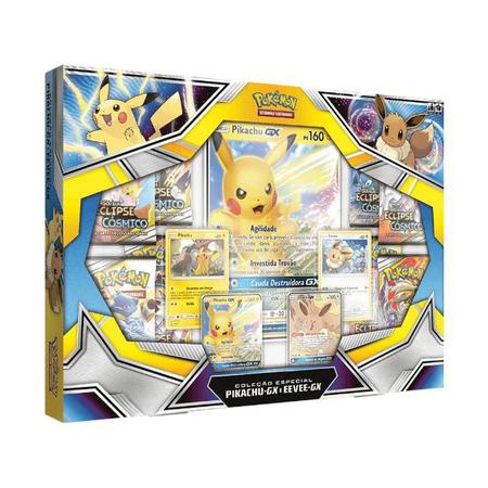 Jogo de cartas Pokemon Caixa Coleção Box Pikachu - Copag - Pirlimpimpim  Brinquedos