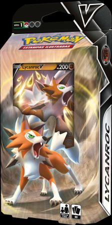 Card Game Jogo Deck Baralho De Batalha Lycanroc V Pokémon