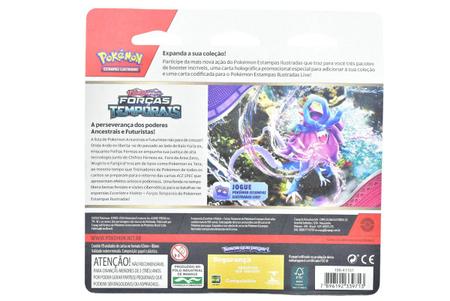 Imagem de Jogo de cartas pokémon - ev05 forças temporais blister c/4 boosters - cyclizar