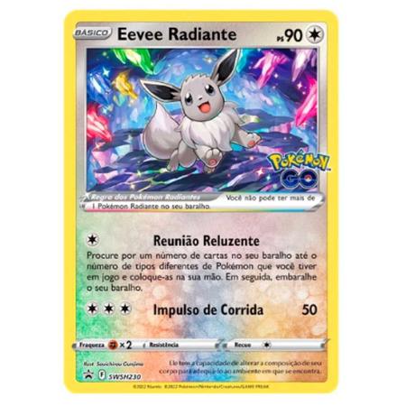 Jogo de Cartas Pokemon GO Box Especial Eevee Radiante Copag - Deck