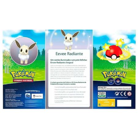 Jogo de Cartas Pokemon GO Box Especial Eevee Radiante Copag - Deck