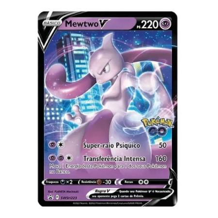 Carta Pokémon - Mewtwo-V-ASTRO 86/78 - Pokémon Go - Copag - Deck de Cartas  - Magazine Luiza