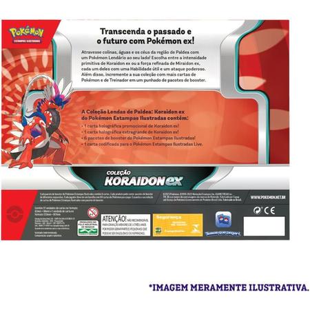 Jogo de Cartas - Box Pokémon - Lendas de Paldea Miraidon - Copag