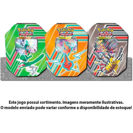 Jogo de Cartas - Pokémon Lata - 25 cartas - Potencial Oculto - Giratina V -  Copag - Deck de Cartas - Magazine Luiza