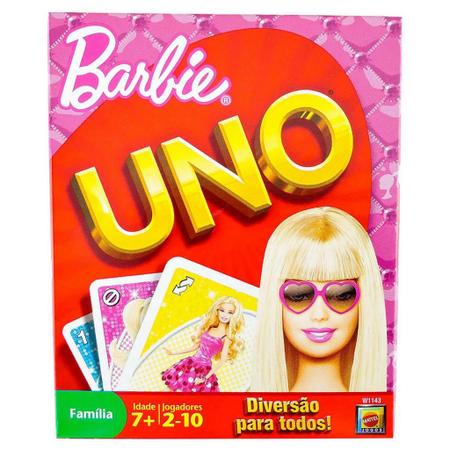 Jogo Uno da Barbie da Mattel de 2 a 10 Jogadores na Americanas Empresas