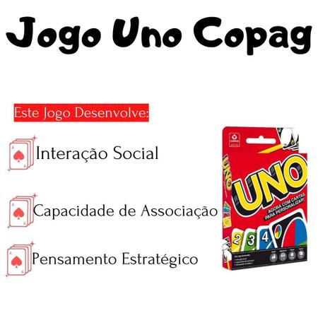 Jogo De Cartas Uno C/Cartas Para Personalizar Original Copag - Dupari