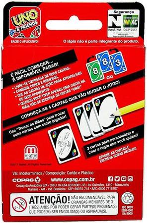 Jogo de Cartas Uno com Carta Personalizável - Copag - Schuster.com.br LTDA