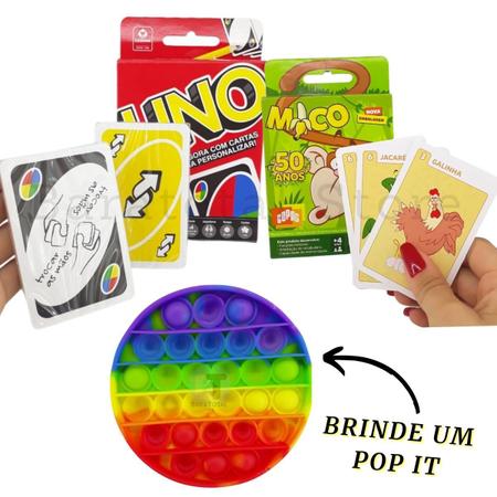 Kit Com Jogo Uno E Jogo Mico Original Copag