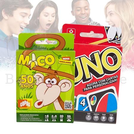 Jogo De Cartas Uno E Mico Jogo Infantil Educativo Original - Dupari