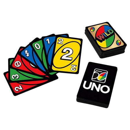 Jogo de Cartas MATTEL Uno 50 Premium (Idade Mínima: 7 Anos