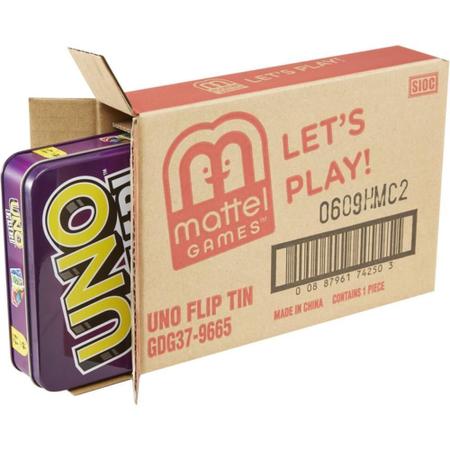 Mattel Games UNO Flip Tin Box Card Game