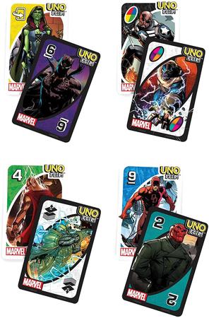 Jogo de Cartas Uno - Uno Flip Marvel