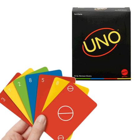 Jogo Uno Minimalista Preto - Mattel - Deck de Cartas - Magazine Luiza