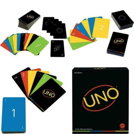 Jogo de Cartas Uno Minimalista Preto Original - Mattel - Deck de Cartas -  Magazine Luiza