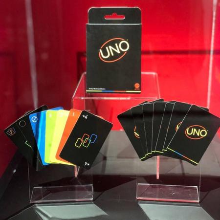 UNO Minimalista Preto Jogo de Cartas Original 7+GYH69 Mattel